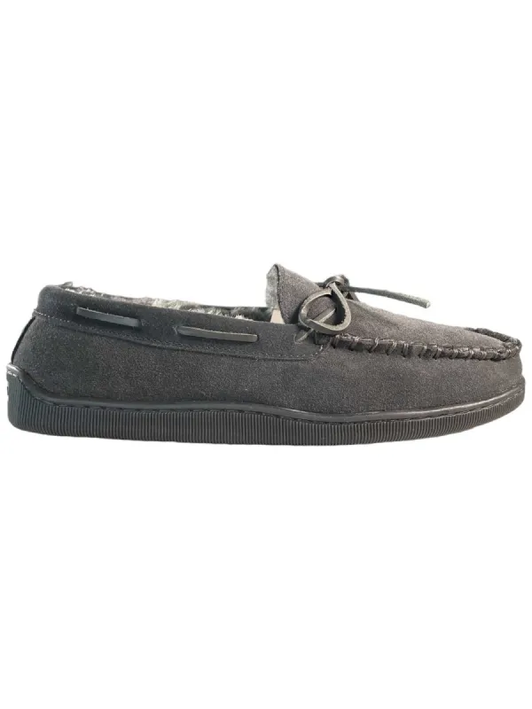 Minnetonka Men's Pile Lined Hardsole Slipper sold by Out&Back Outdoor