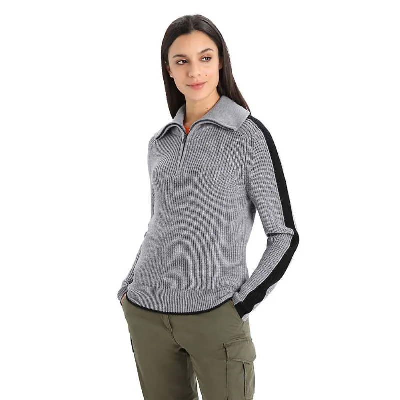 Icebreaker Womens Lodge LS Half Zip Sweater sold by Out&Back Outdoor