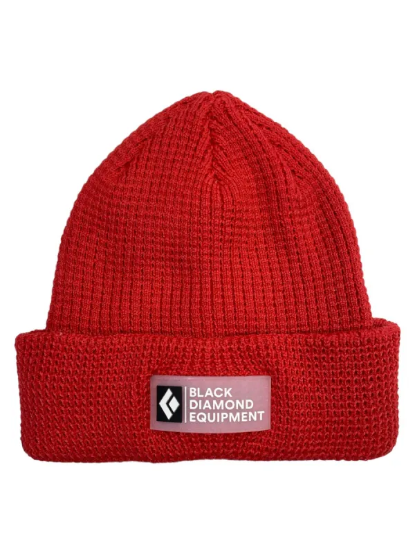 Black Diamond Double Waffle Beanie sold by Out&Back Outdoor