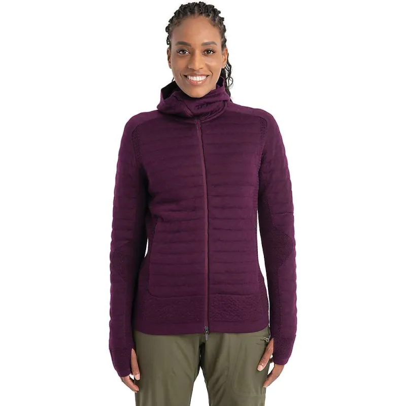 Icebreaker Women's Merino ZoneKnit Explore LS Zip Hoodie sold by Out&Back Outdoor