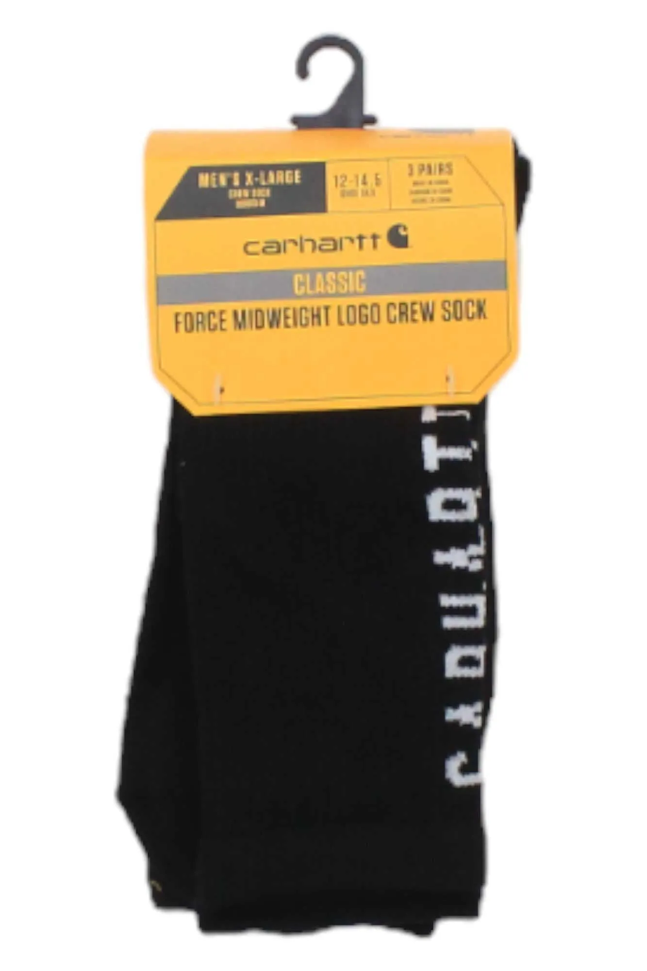 Carhartt Men's Force Midweight Logo Crew Sock 3 Pack sold by Out&Back Outdoor product image thumbnail 3