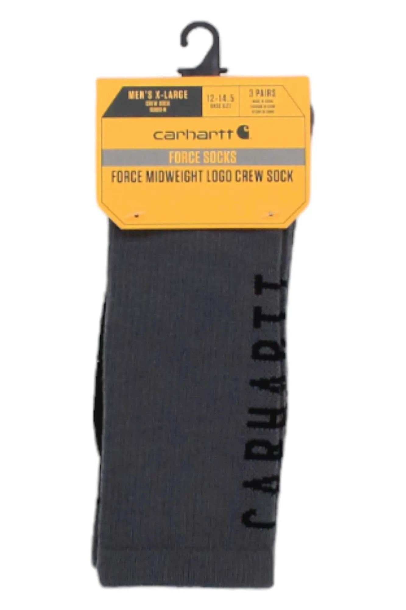 Carhartt Men's Force Midweight Logo Crew Sock 3 Pack sold by Out&Back Outdoor product image thumbnail 2