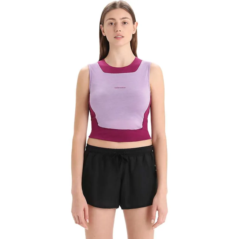 Icebreaker Women's ZoneKnit Cropped Bra-Tank sold by Out&Back Outdoor