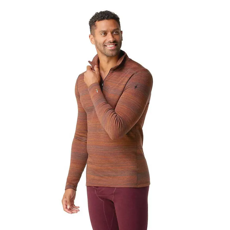 Smartwool Men's Classic Thermal Merino Pattern Base Layer 1/4 Zip Top sold by Out&Back Outdoor