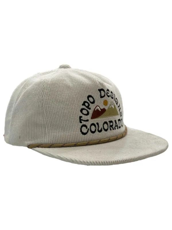 Topo Designs Corduroy Trucker Hat - Alpenglow sold by Out&Back Outdoor