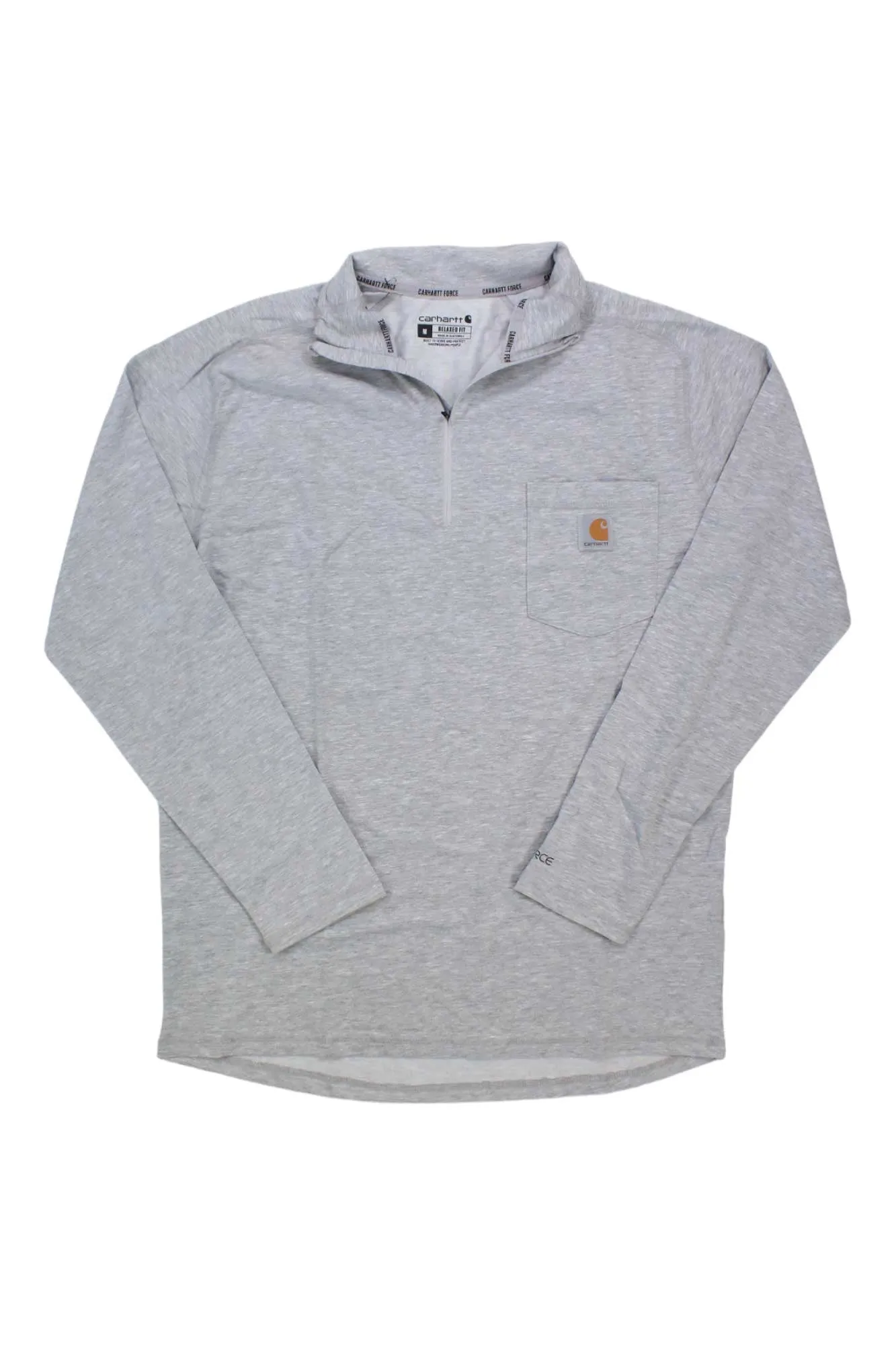 Carhartt Mens Force Relaxed-Fit Midweight LS 1/4 Zip Pocket T-Shirt sold by Out&Back Outdoor product image thumbnail 3