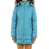 Moosejaw Women's Hooded Mid-Length Down Jacket sold by Out&Back Outdoor
