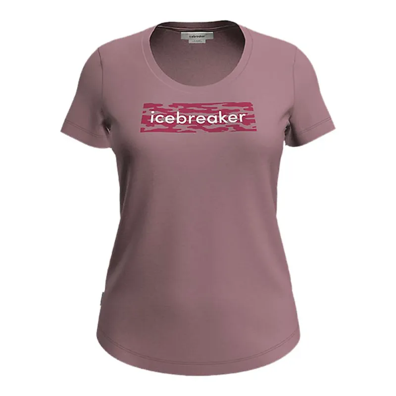 Icebreaker Womens Merino 150 Tech Lite II Logo Camo SS Tee sold by Out&Back Outdoor