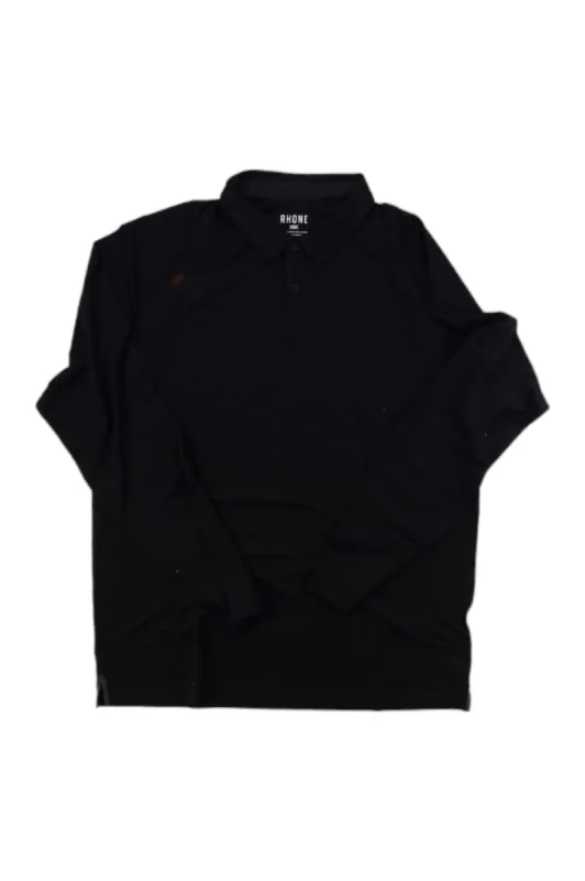 Rhone Mens Delta Pique LS Polo sold by Out&Back Outdoor