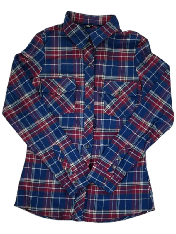 Womens Casual Plaid Button Up Long Sleeve Shirt sold by Out&Back Outdoor
