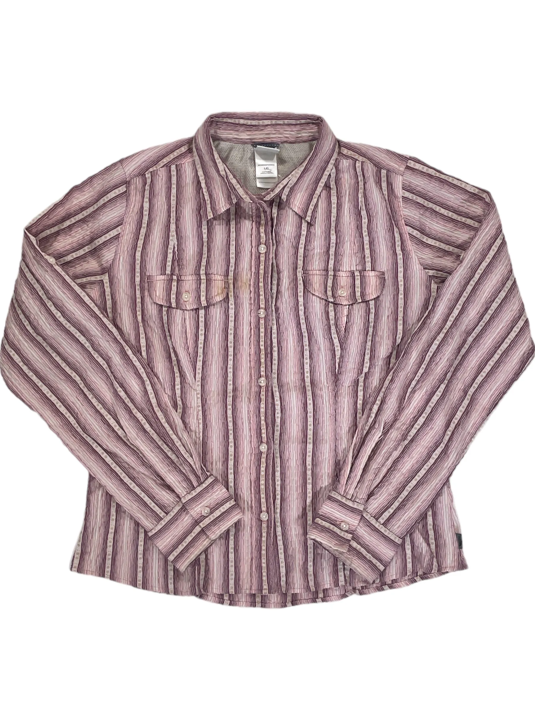 Womens Crinkle Button Up Shirt sold by Out&Back Outdoor product image thumbnail 4