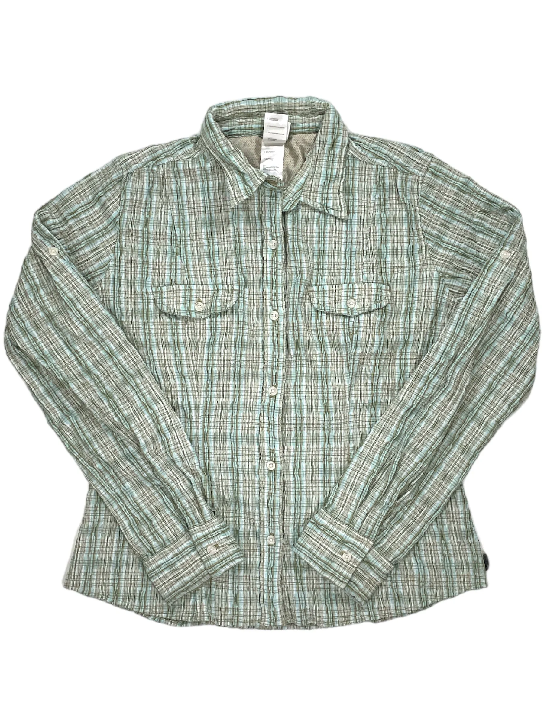 Womens Crinkle Button Up Shirt sold by Out&Back Outdoor