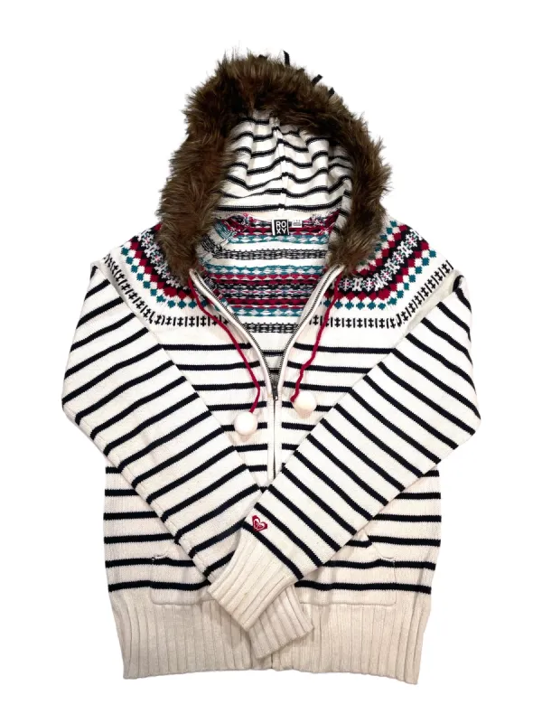 Faux Fur Full Zip Hooded Knit Sweater sold by Out&Back Outdoor