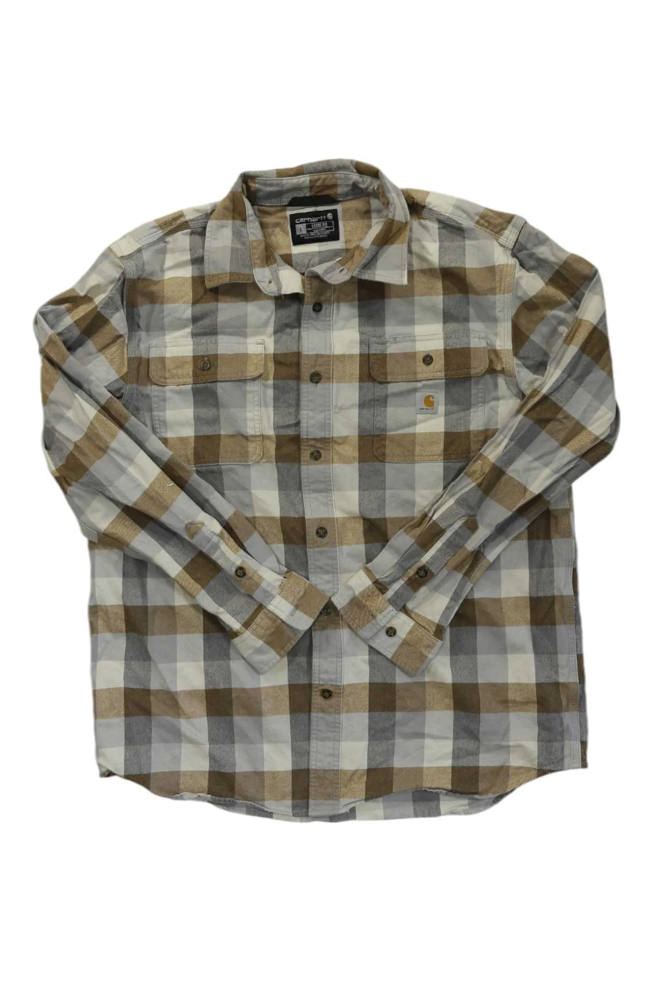 Mens Loose Fit Heavyweight Flannel Long Sleeve Plaid Shirt sold by Out&Back Outdoor product image thumbnail 5