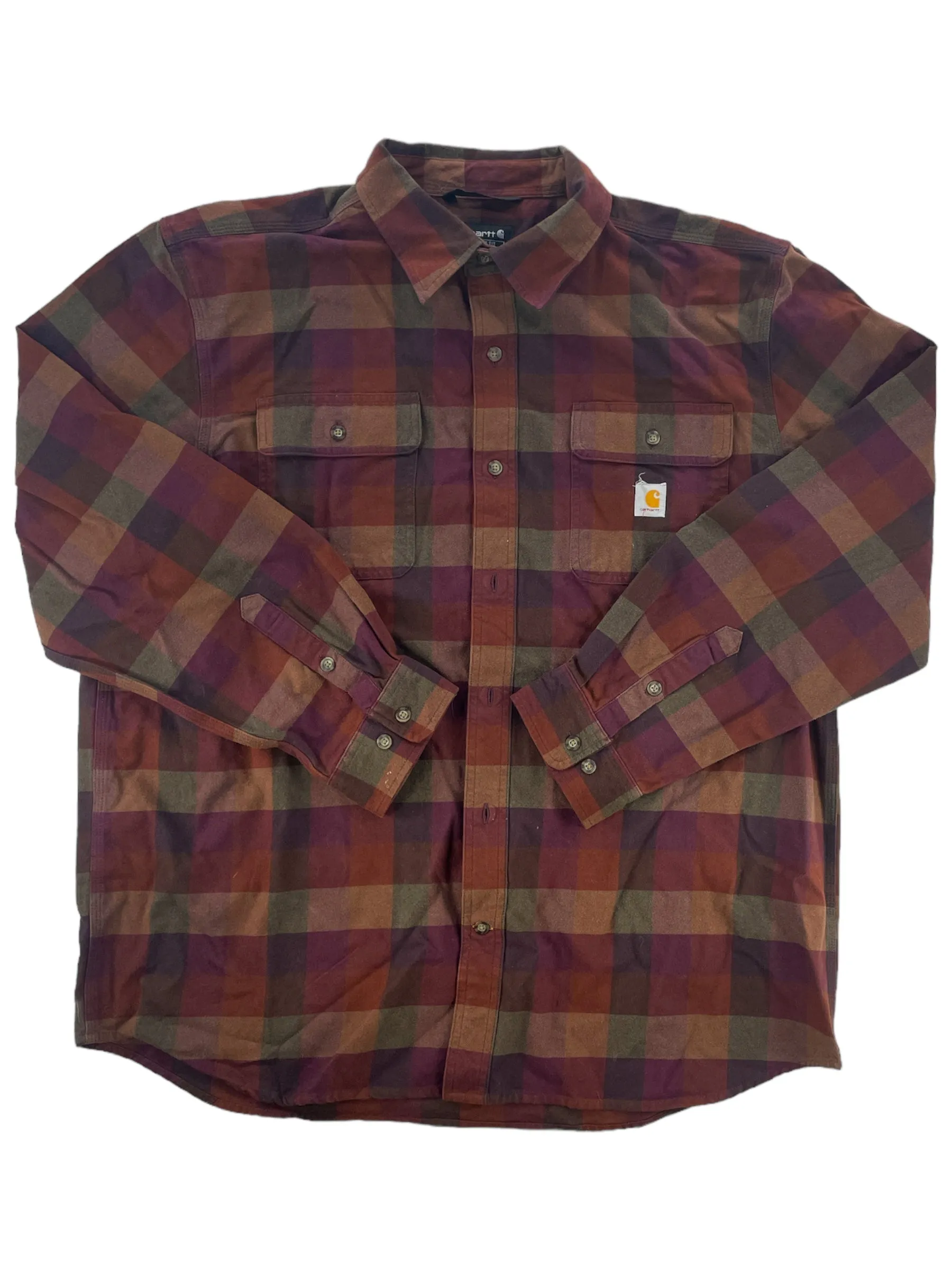 Mens Loose Fit Heavyweight Flannel Long Sleeve Plaid Shirt sold by Out&Back Outdoor product image thumbnail 2