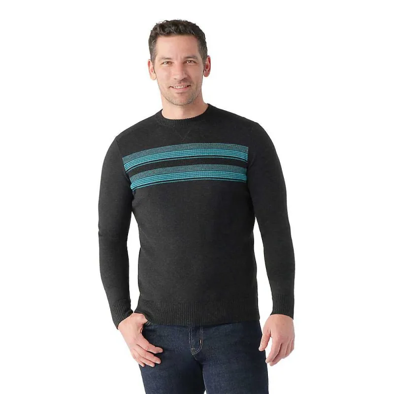 Smartwool Mens Sparwood Stripe Crew Sweater made by Smartwool