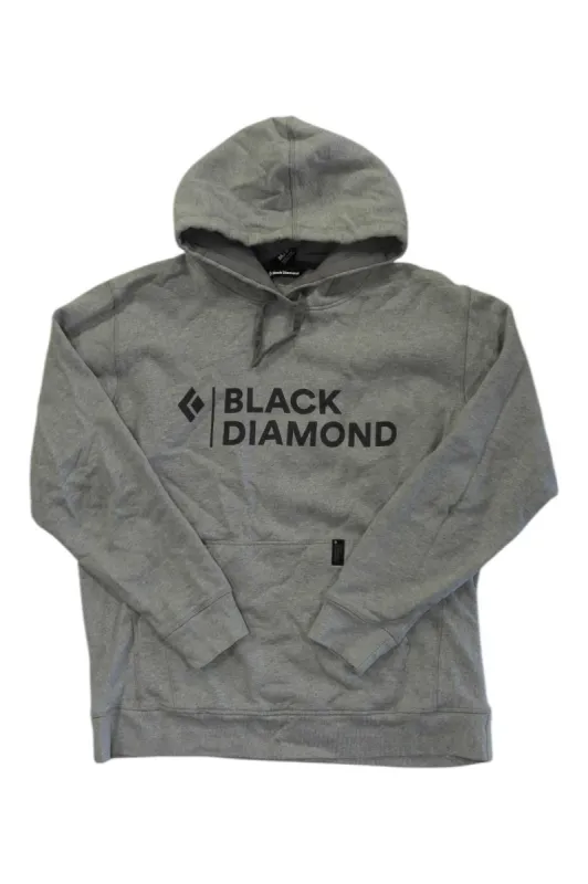 Black Diamond Men's Stacked Logo Hoody sold by Out&Back Outdoor