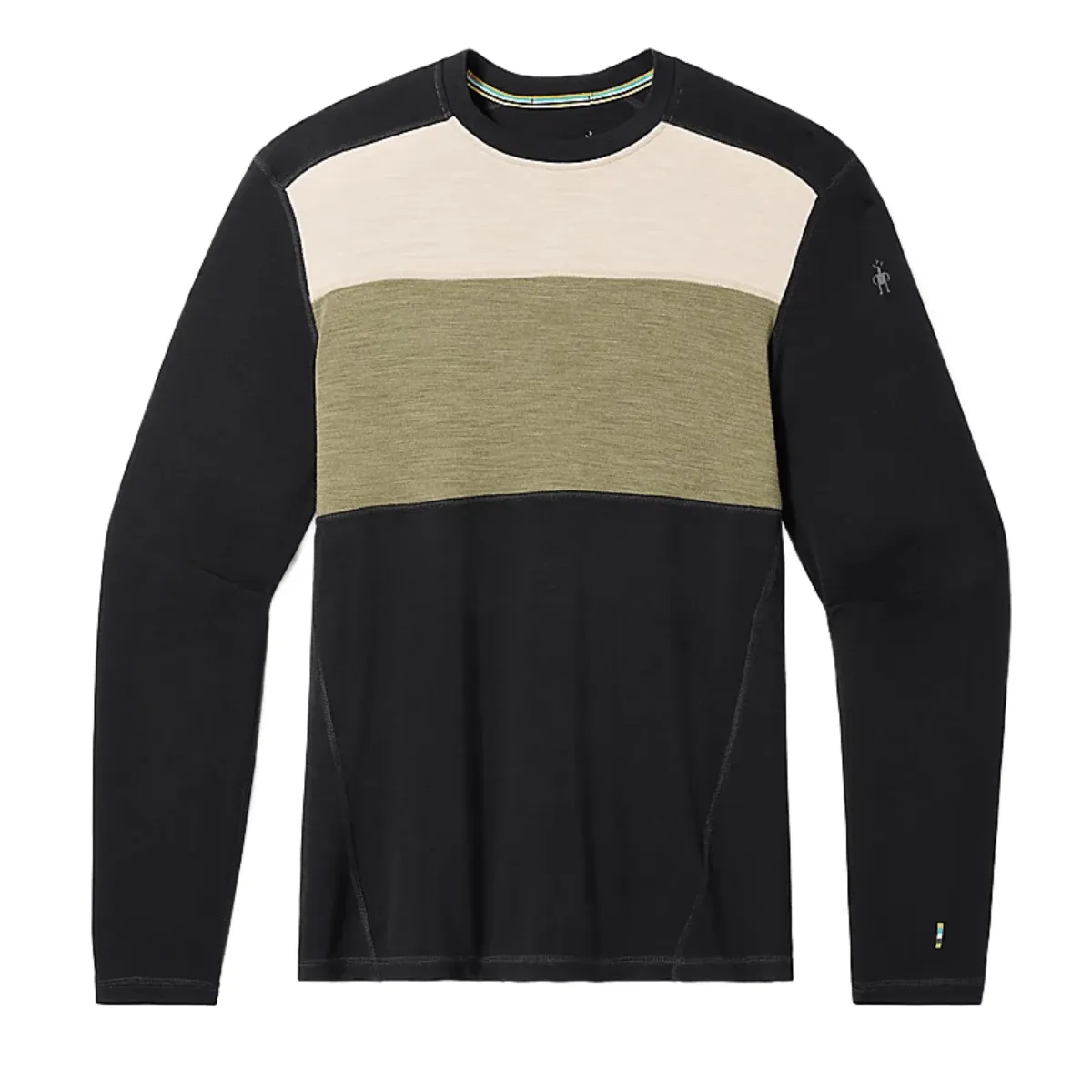 Smartwool Mens Classic Thermal Merino Colorblock Crew Base Layer Top sold by Out&Back Outdoor