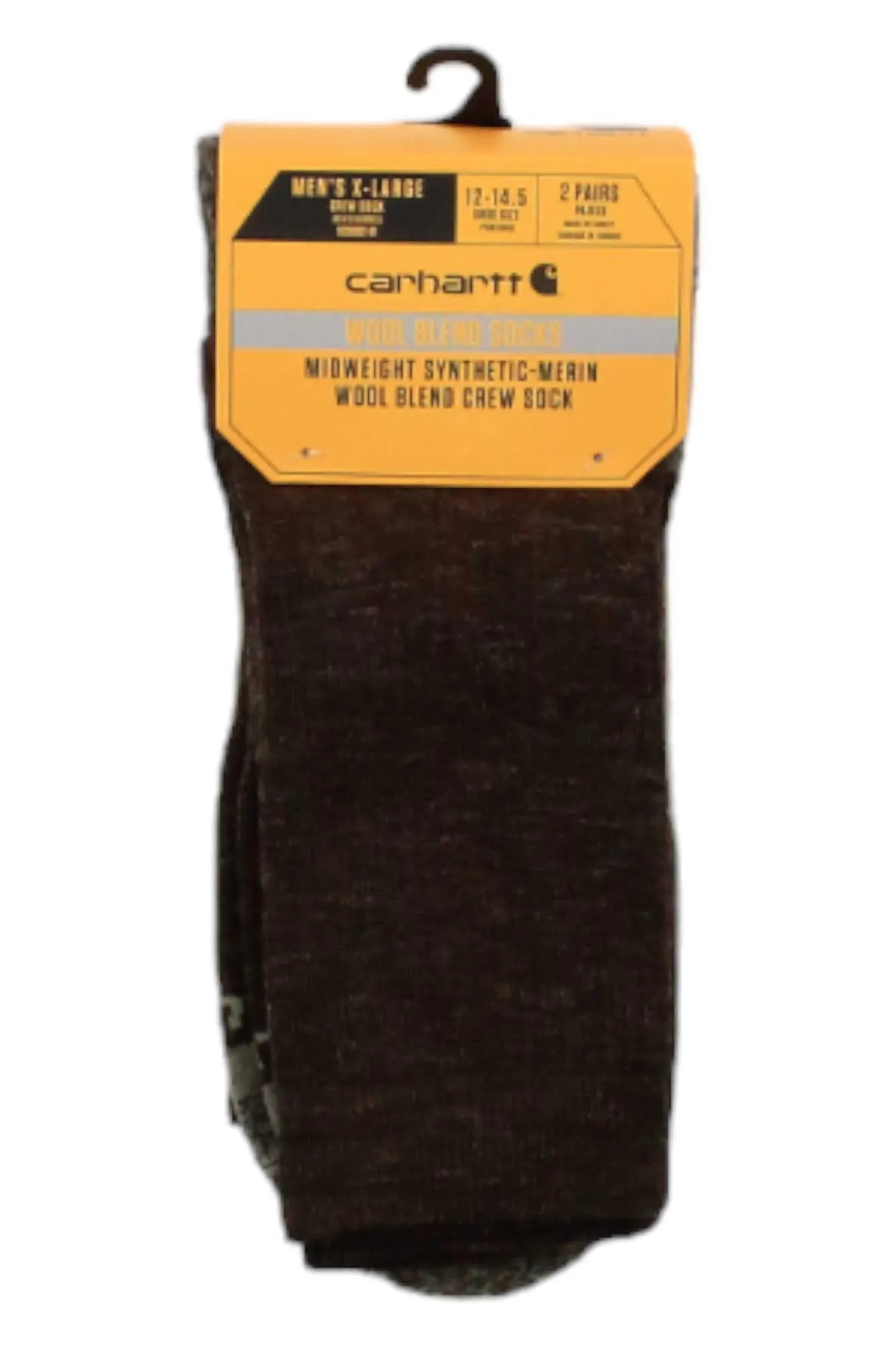 Carhartt Mens Midweight Synthetic-Wool Blend Crew Sock - 2 Pack sold by Out&Back Outdoor product image thumbnail 2