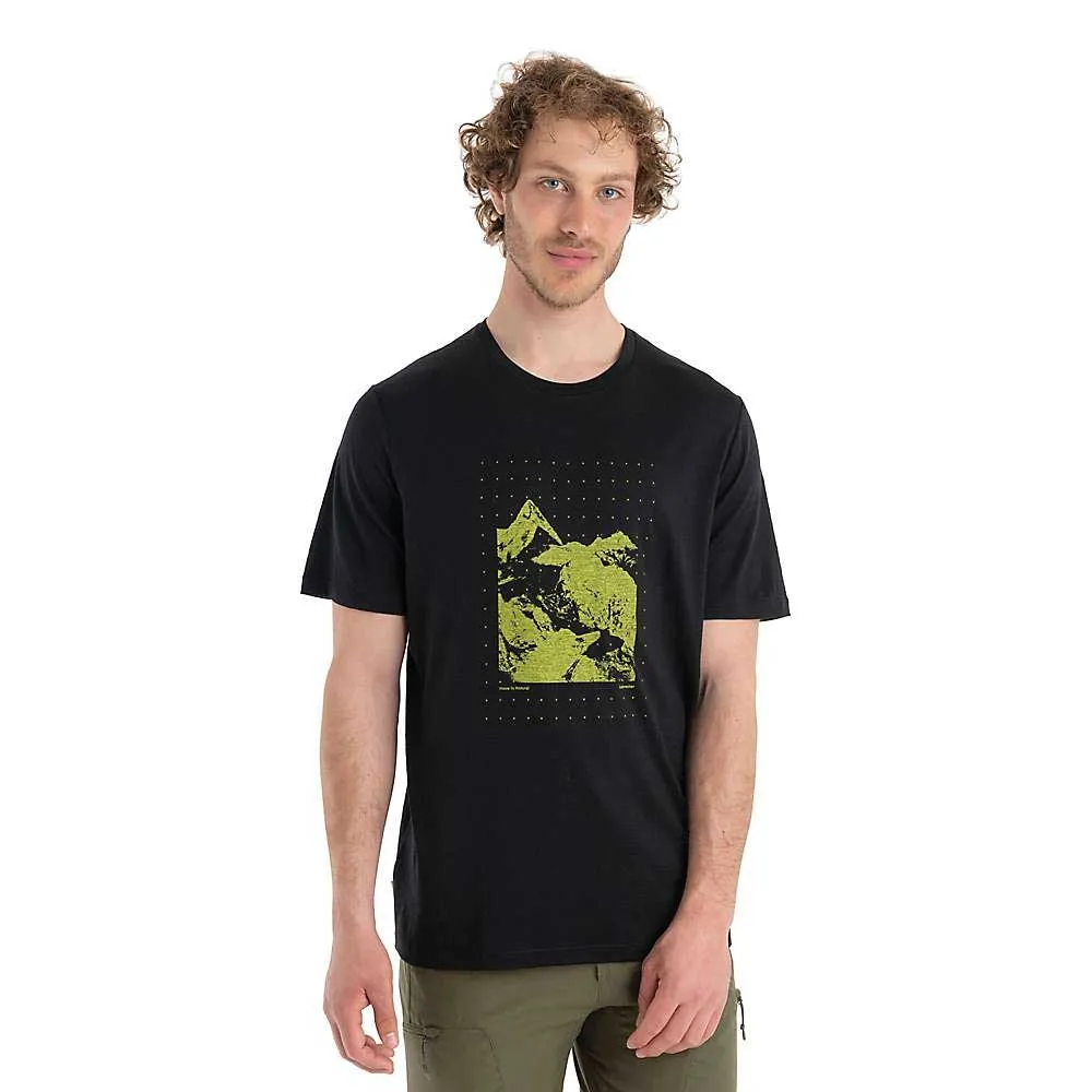 Icebreaker Mens Merino 150 Tech Lite II Peak Grid SS Tee sold by Out&Back Outdoor