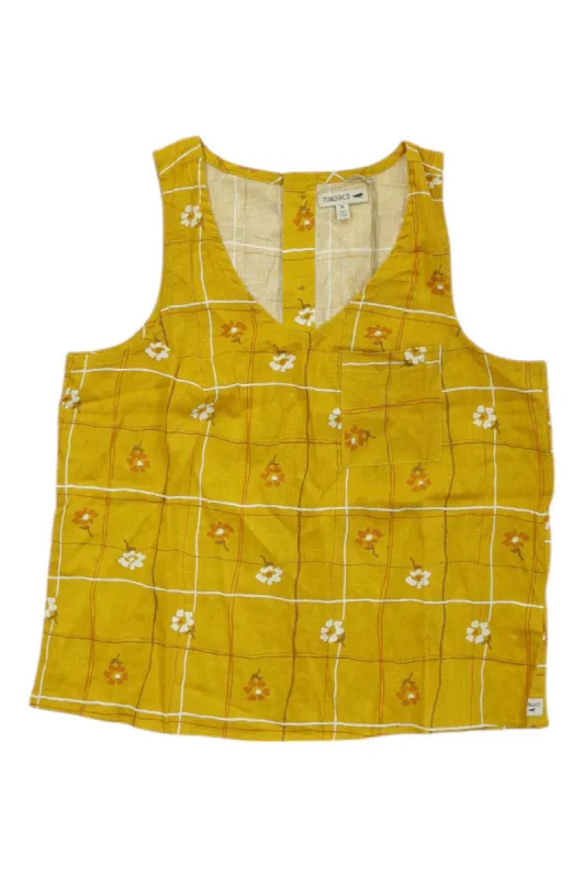 Toad & Co Womens Taj Hemp Button Back Tank sold by Out&Back Outdoor