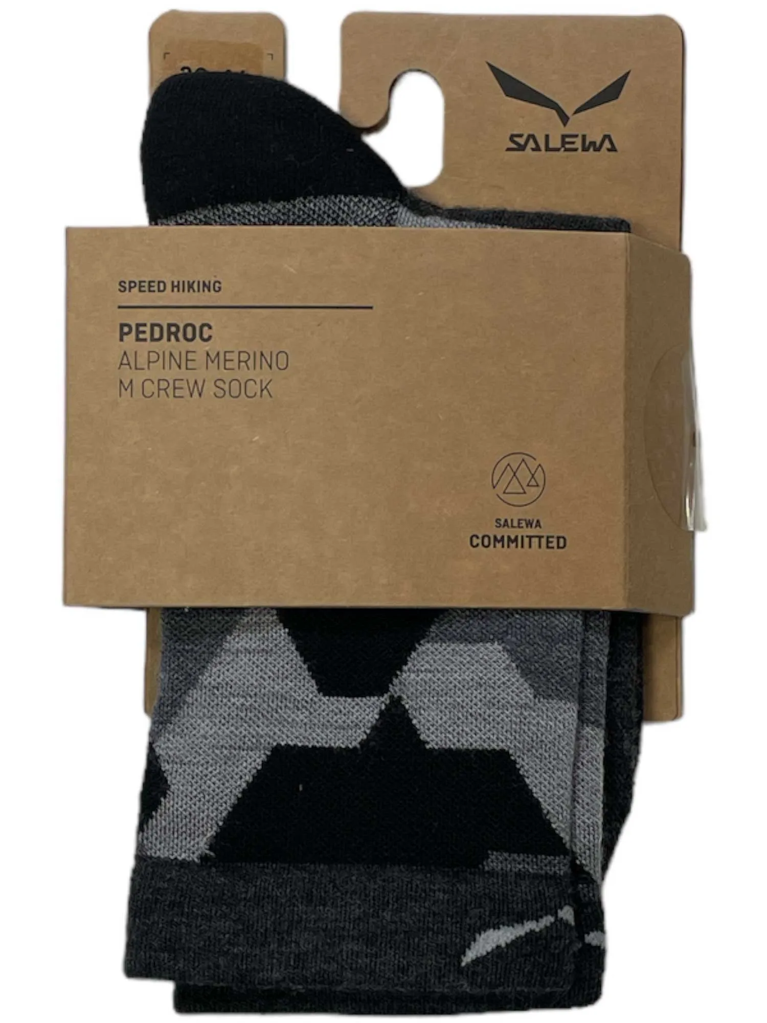 Salewa Mens Pedroc Camo AM Crew Sock sold by Out&Back Outdoor