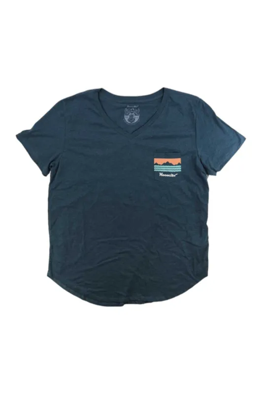 Moosejaw Womens Peak Original Flowy V-Neck SS Pocket Tee sold by Out&Back Outdoor