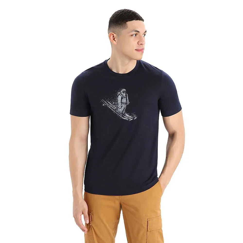 Icebreaker Mens Tech Lite II SS Tee - Skiing Yeti sold by Out&Back Outdoor