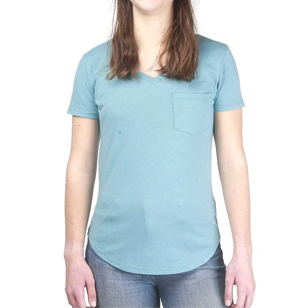 Moosejaw Womens Floral Critter Flowy V-Neck SS Tee sold by Out&Back Outdoor
