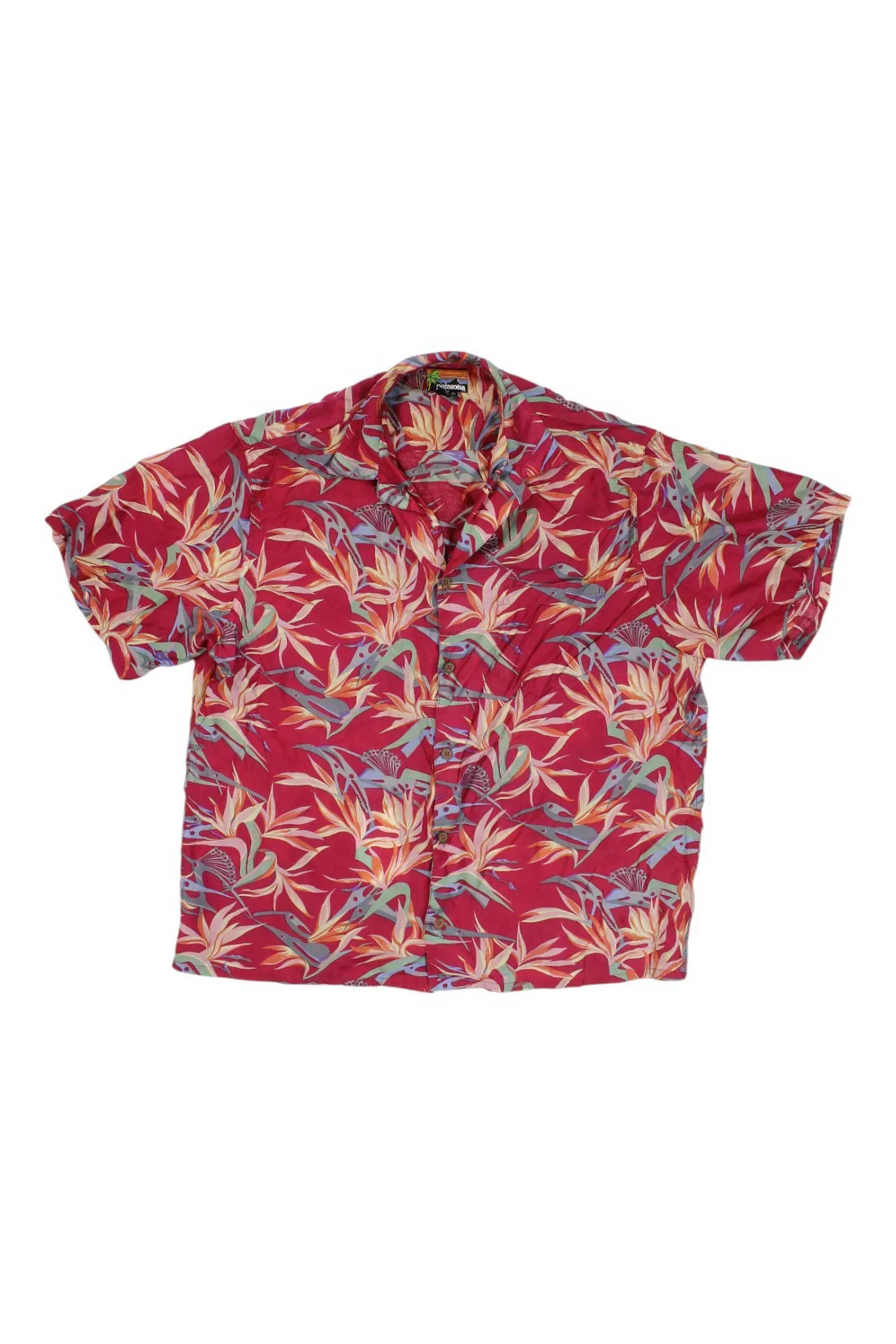 Patagonia Vtg Pataloha Birds of Paradise Shirt sold by Out&Back Outdoor