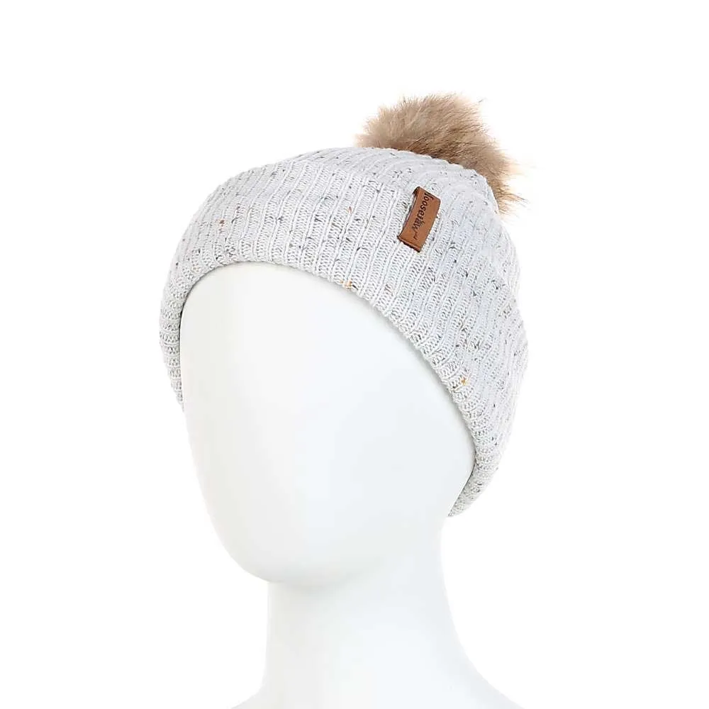 Moosejaw Womens Winterfetti Pom Cuff Beanie sold by Out&Back Outdoor