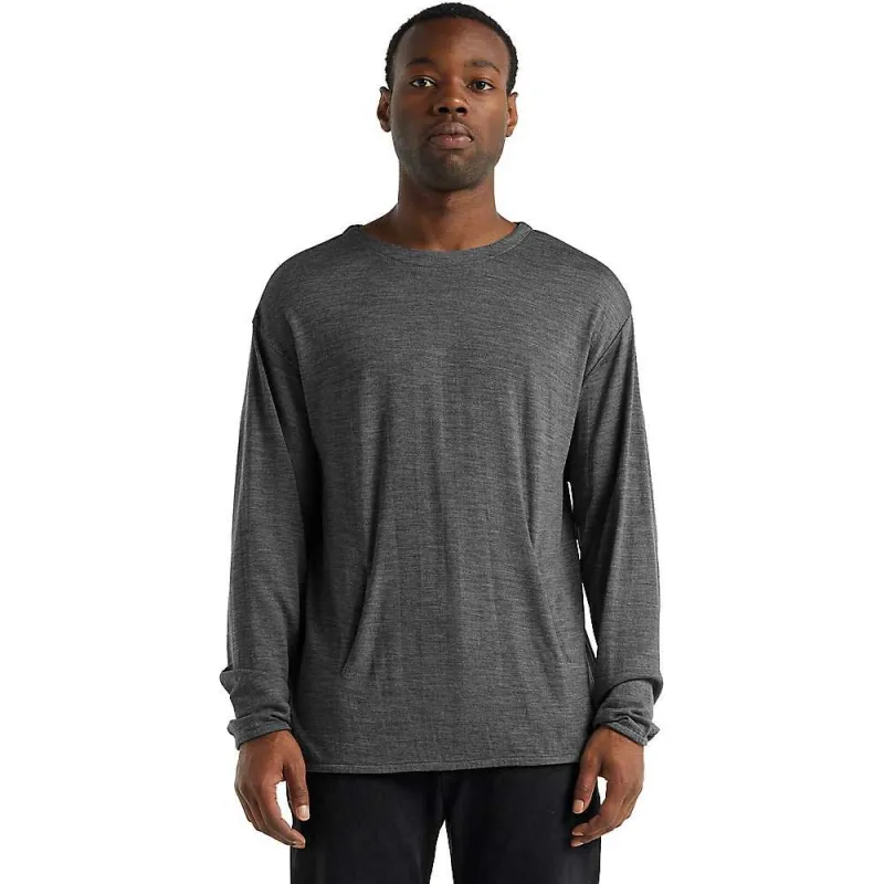 Icebreaker Mens Deice LS Hand Pocket Crewe sold by Out&Back Outdoor