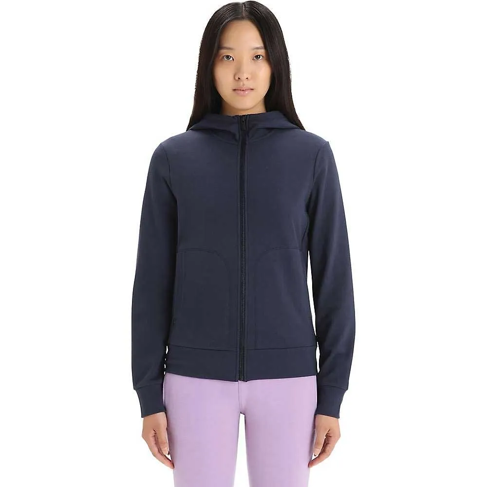 Icebreaker Womens Central Classic LS Zip Hoodie sold by Out&Back Outdoor