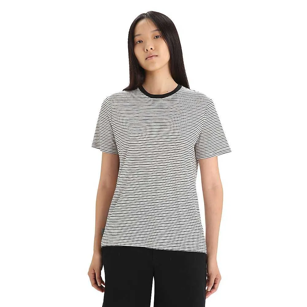 Icebreaker Womens Merino Linen SS Stripe Tee sold by Out&Back Outdoor