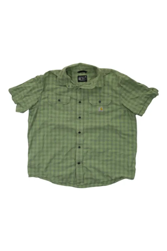 Carhartt Mens Loose Fit Midweight Short-Sleeve Plaid Shirt sold by Out&Back Outdoor