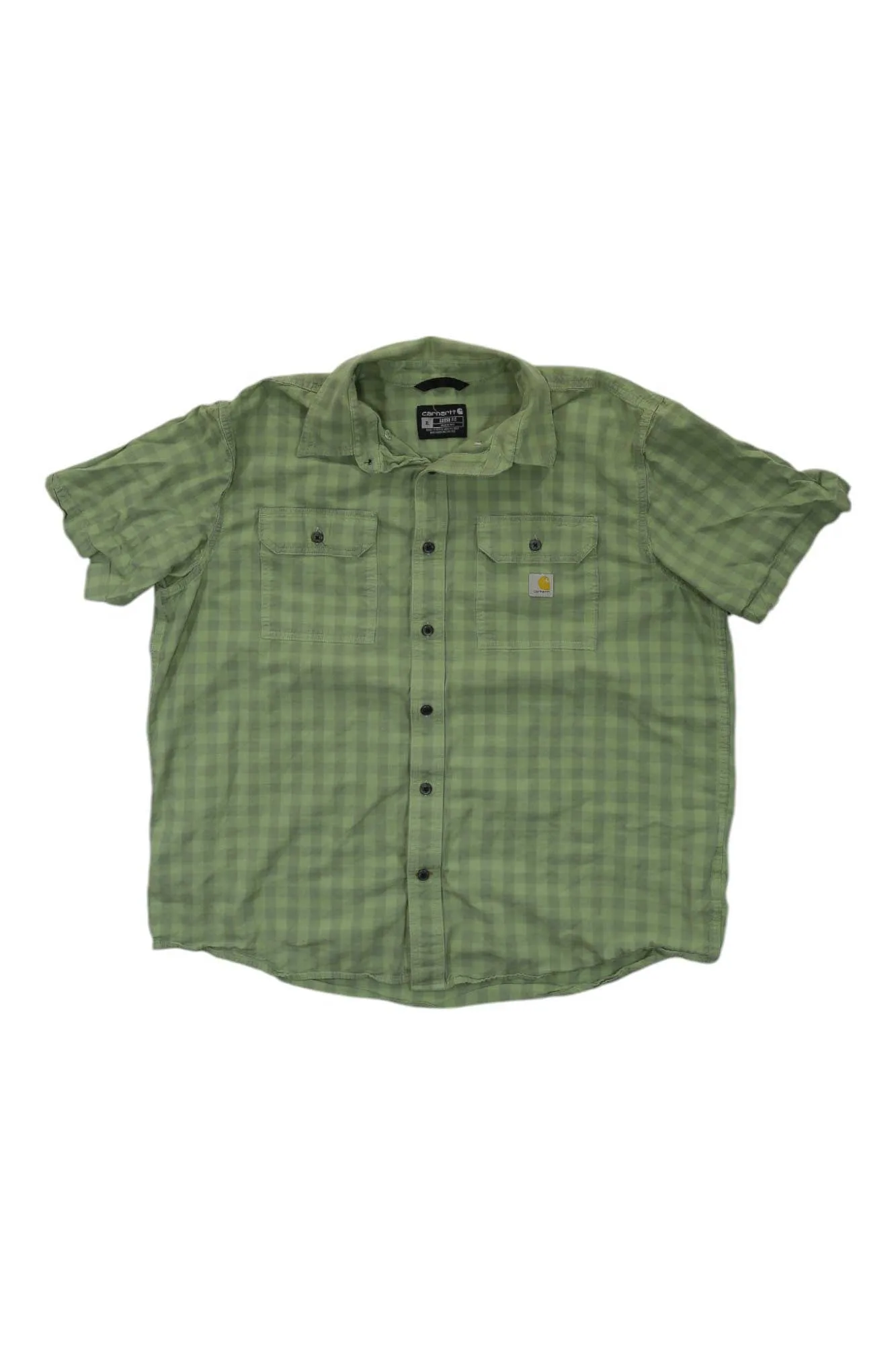 Carhartt Mens Loose Fit Midweight Short-Sleeve Plaid Shirt sold by Out&Back Outdoor