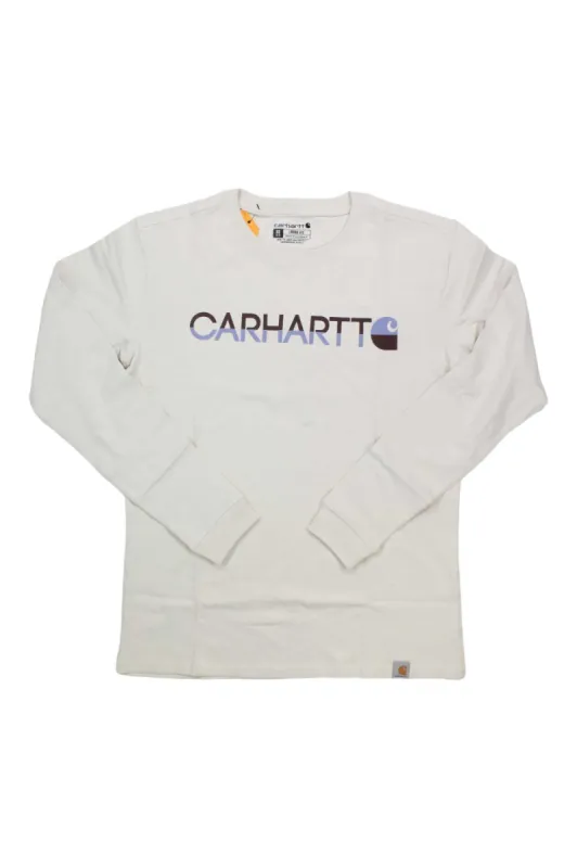 Carhartt Women's Loose-Fit Heavyweight LS Carhartt Block Graphic T-Shirt sold by Out&Back Outdoor