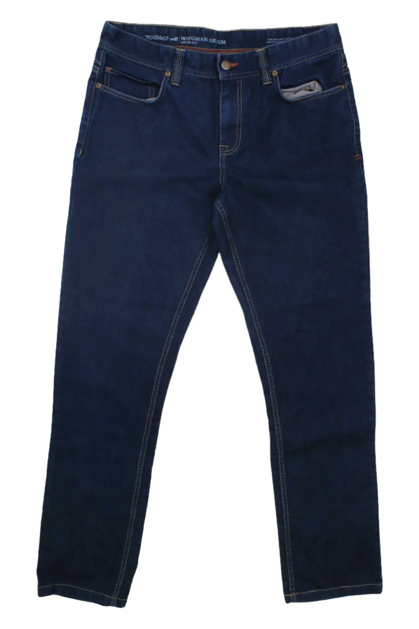Mens Toad & Co Wingman Denim Lean sold by Out&Back Outdoor