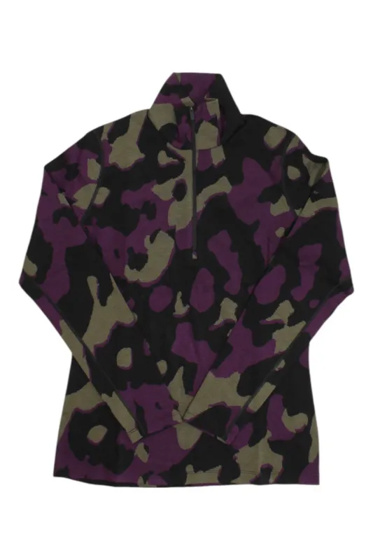 Icebreaker Womens Merino 260 Vertex Half Zip Natural Camo LS Top sold by Out&Back Outdoor