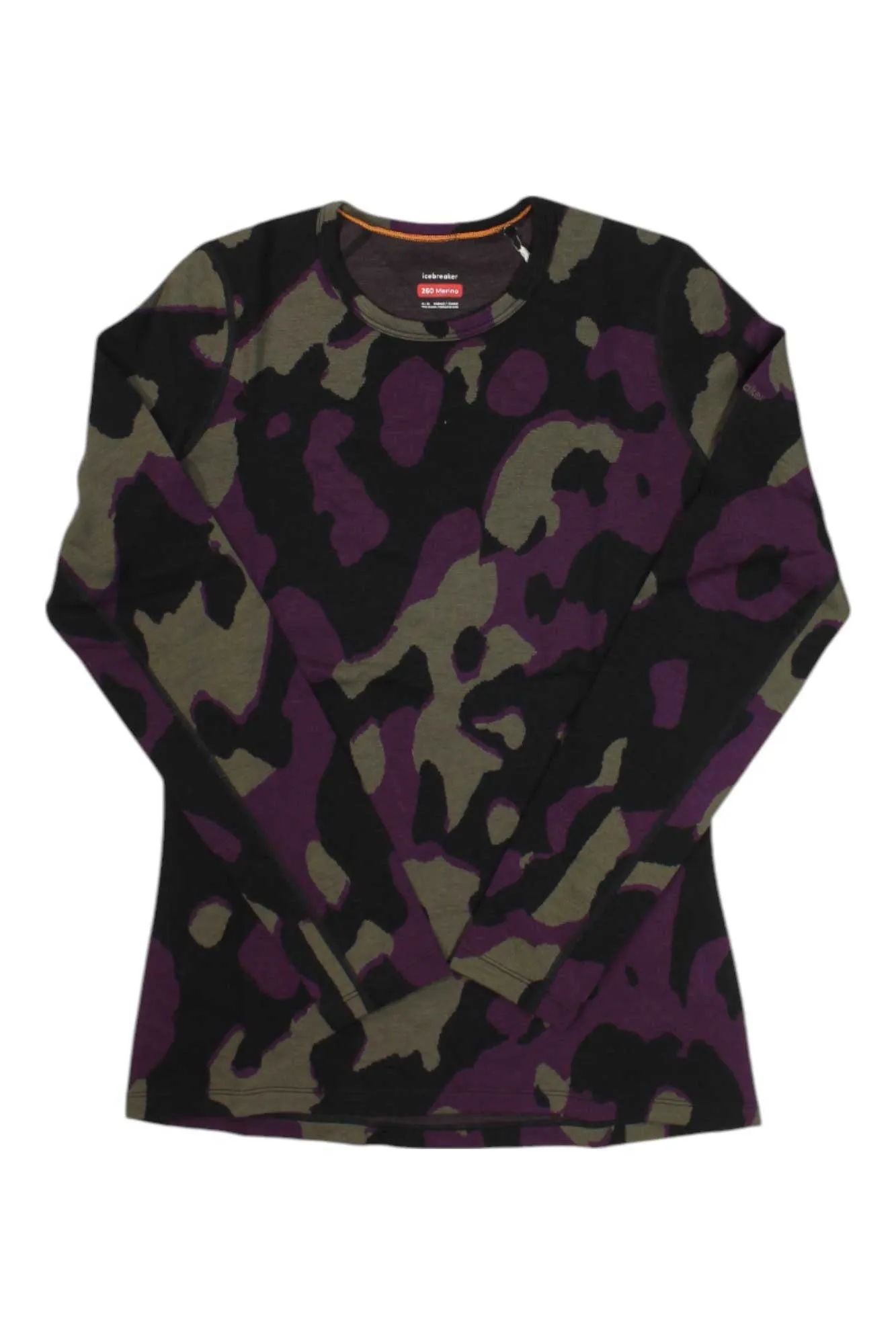 Icebreaker Women's Merino 260 Vertex Crewe Natural Camo LS Top sold by Out&Back Outdoor