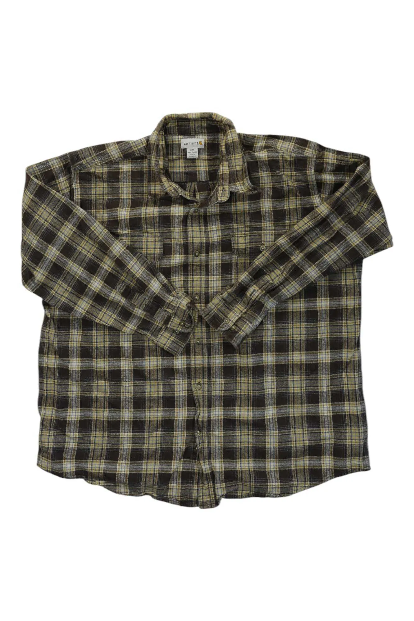 Carhartt Mens Loose Fit Heavyweight Flannel LS Plaid Shirt sold by Out&Back Outdoor
