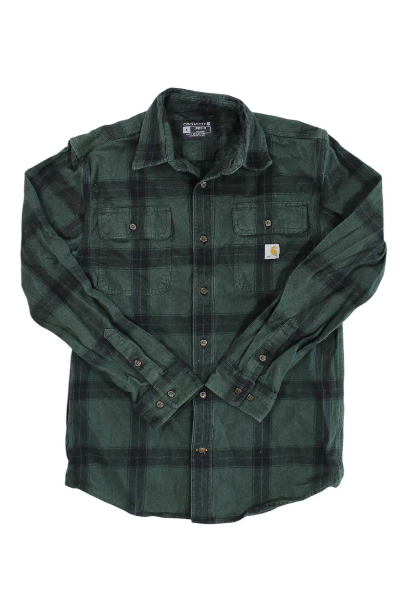 Carhartt Mens Loose Fit Heavyweight Flannel LS Plaid Shirt sold by Out&Back Outdoor product image thumbnail 2