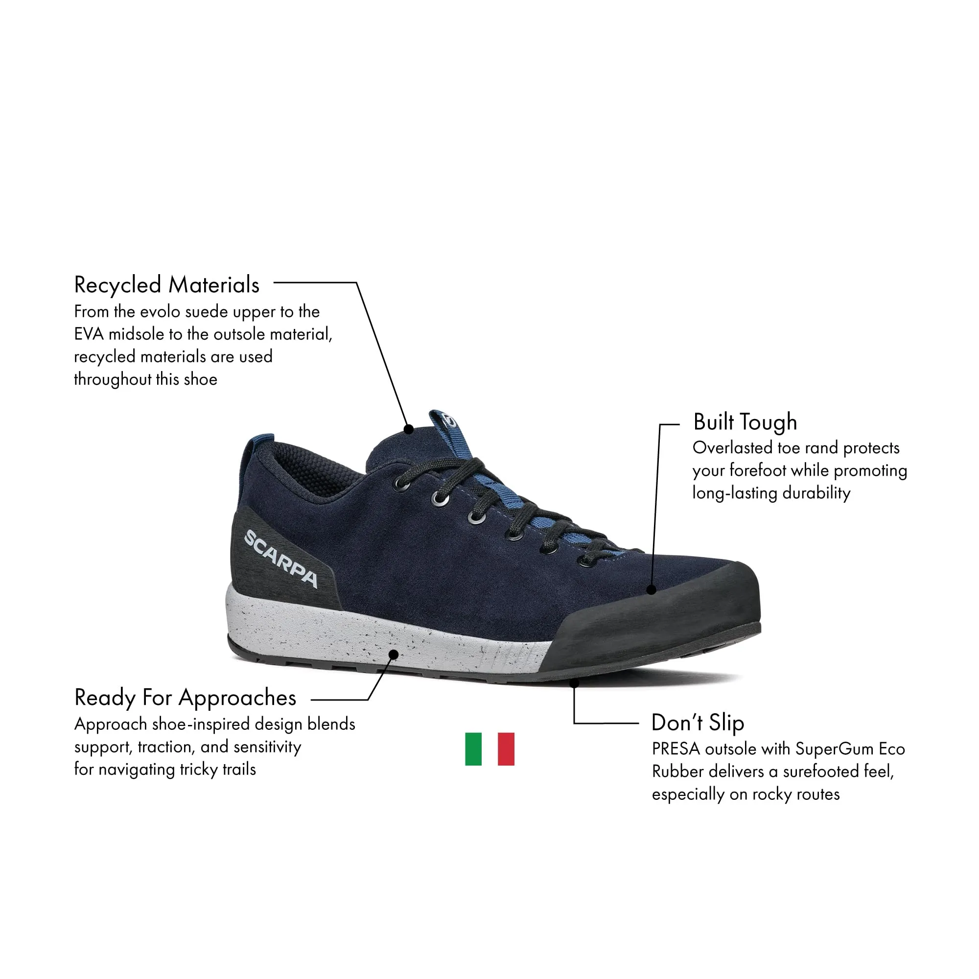 SCARPA Spirit Evo Men's Lightweight Hiking Shoes - Anthracite sold by Out&Back Outdoor product image thumbnail 3