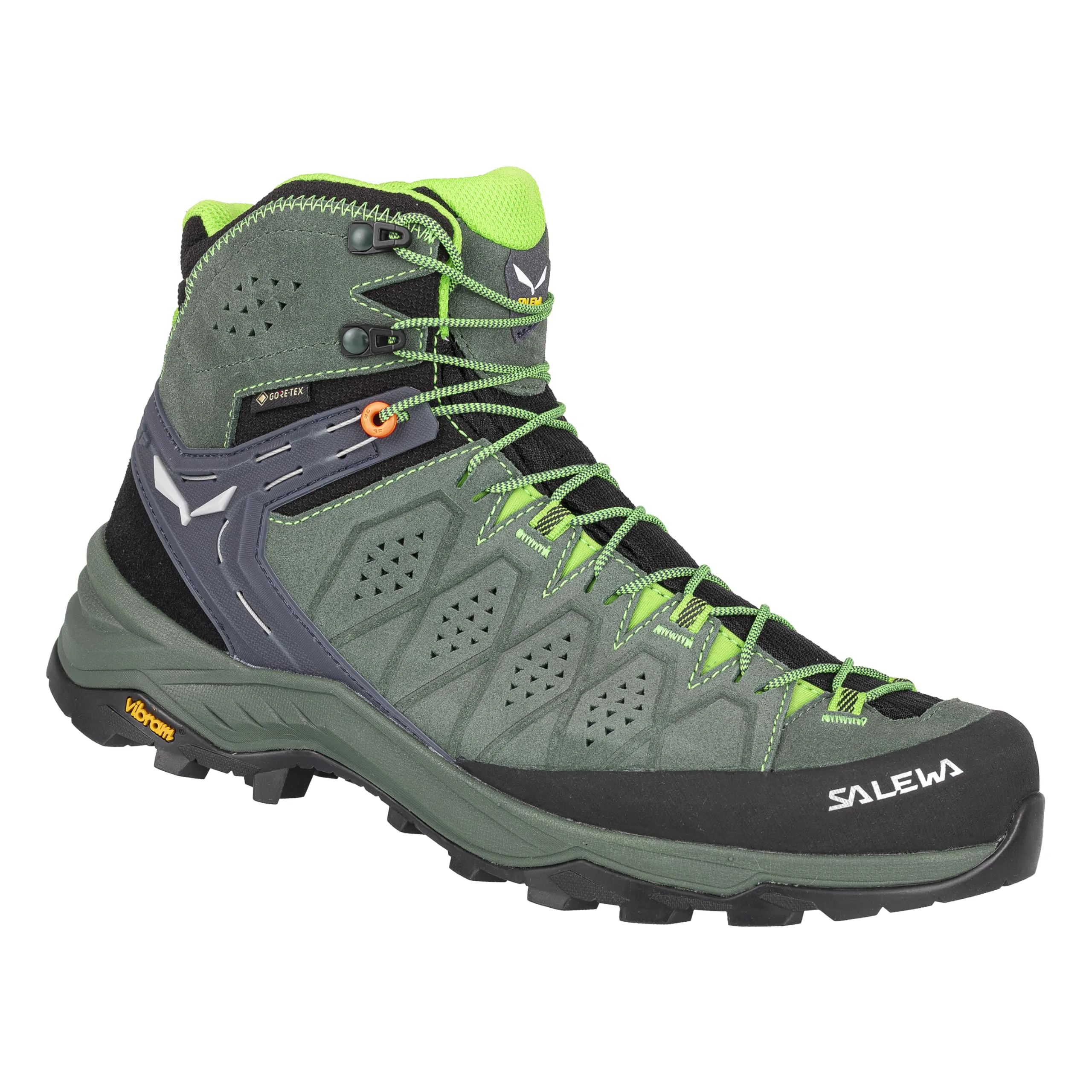 Salewa Men's Alp Trainer 2 Mid GTX Waterproof Hiking Boot - Raw Green/Pale Frog sold by Out&Back Outdoor product image thumbnail 3