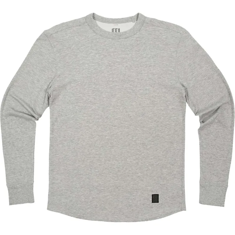 Topo Designs Men's Long Sleeve Tech Tee - Gray Heather sold by Out&Back Outdoor