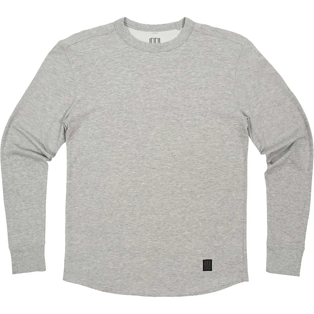 Topo Designs Men's Long Sleeve Tech Tee - Gray Heather sold by Out&Back Outdoor