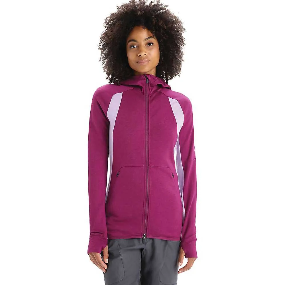 Icebreaker Womens ZoneKnit LS Zip Hoodie sold by Out&Back Outdoor product image thumbnail 5