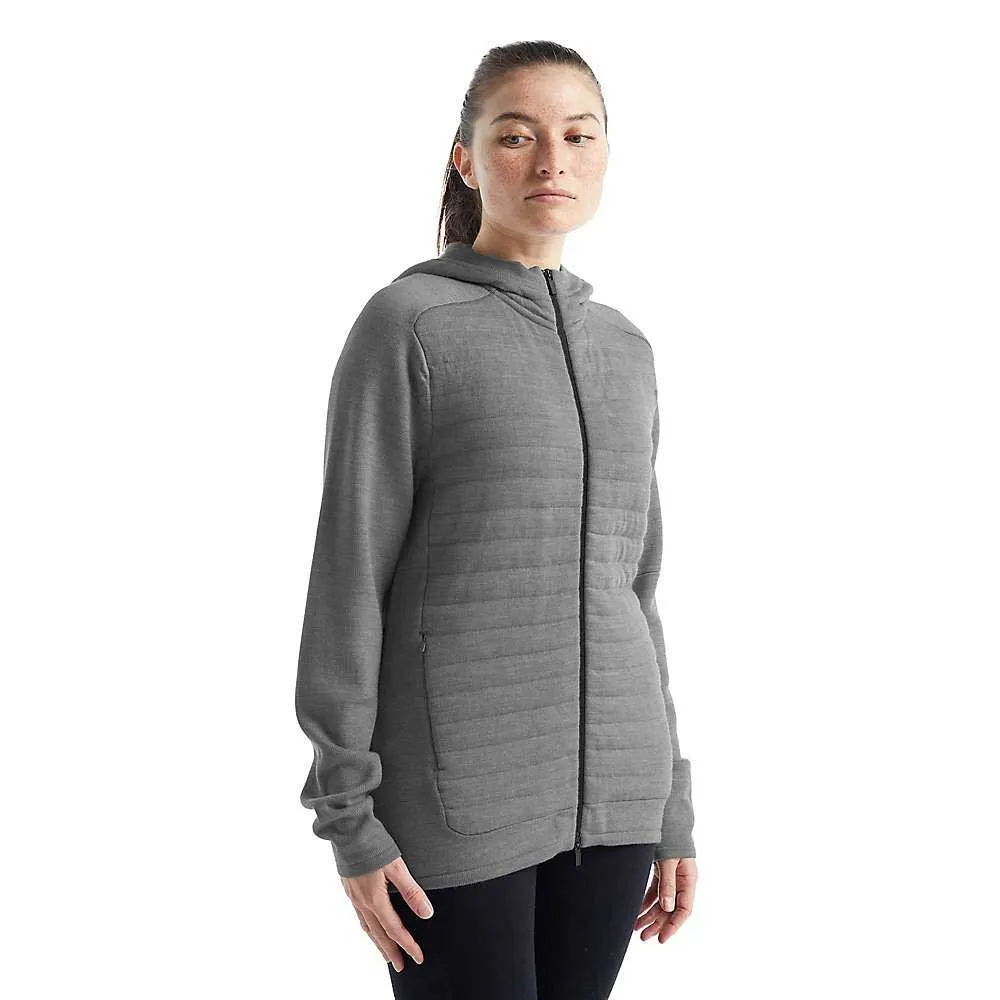 Icebreaker Womens ZoneKnit LS Zip Hoodie sold by Out&Back Outdoor product image thumbnail 4