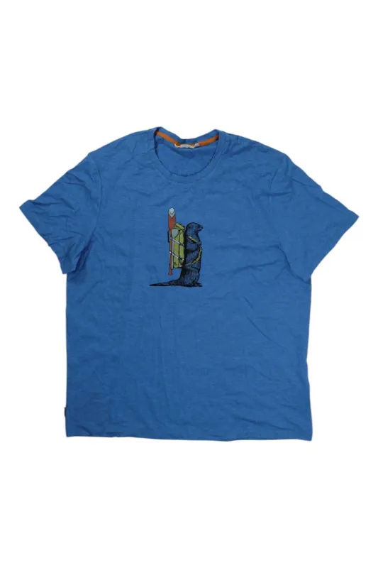 Icebreaker Mens Central Classic SS Tee - Otter Paddle sold by Out&Back Outdoor