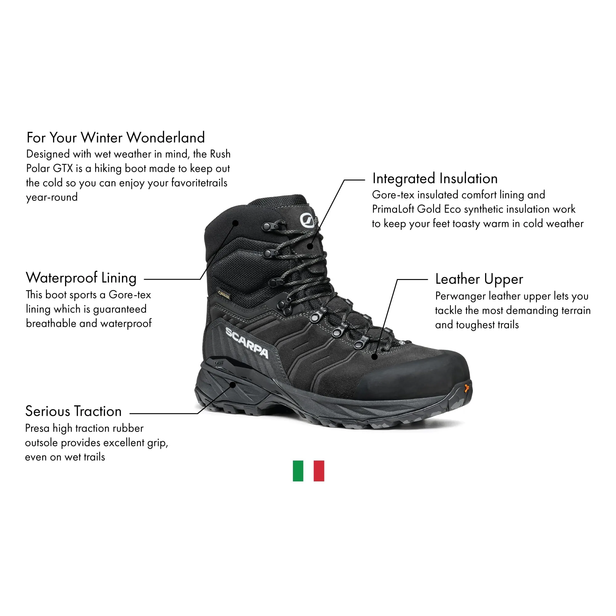 SCARPA Rush Polar GTX Waterproof Insulated Hiking Boots sold by Out&Back Outdoor